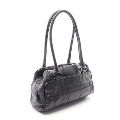 Chanel Shoulder Bag Choco Bar Black Caviar Leather — view 2