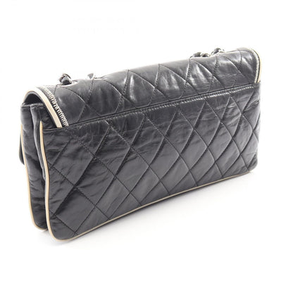 Chanel Shoulder Bag 2.55 Quilted Black Lambskin Chain — view 2