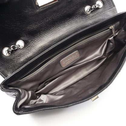 Chanel Shoulder Bag 2.55 Quilted Black Lambskin Chain — view 3