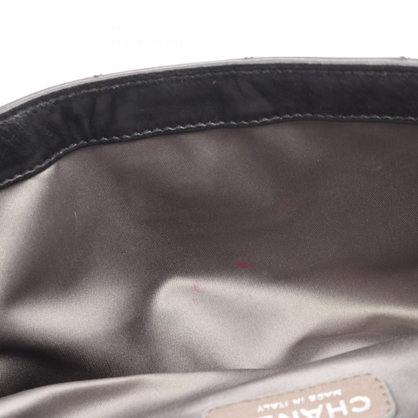 Chanel Shoulder Bag 2.55 Quilted Black Lambskin Chain — view 6