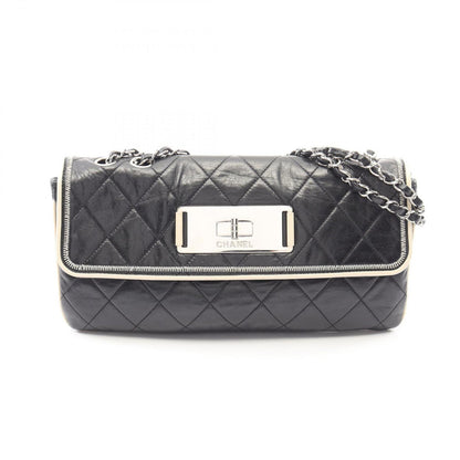 Chanel Shoulder Bag 2.55 Quilted Black Lambskin Chain