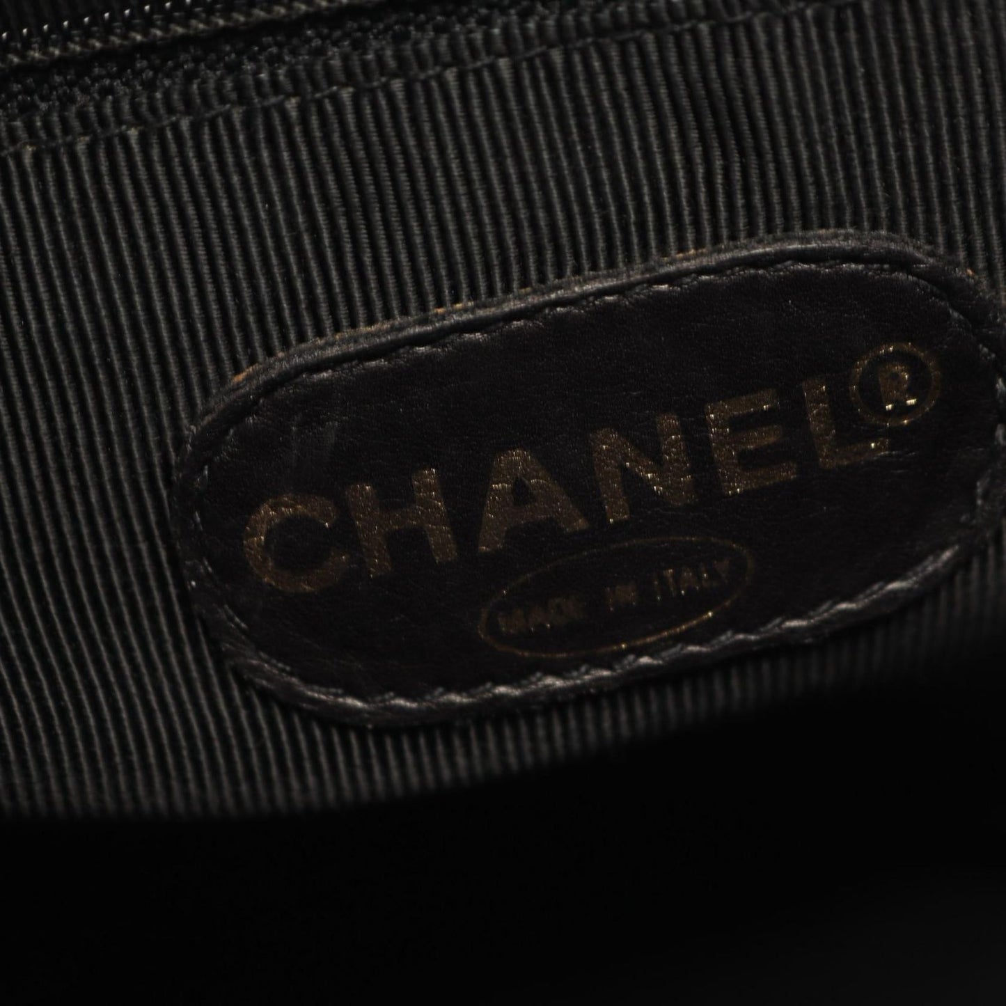 Chanel Tote Triple CC Logo Black Caviar Leather Coco — view 4