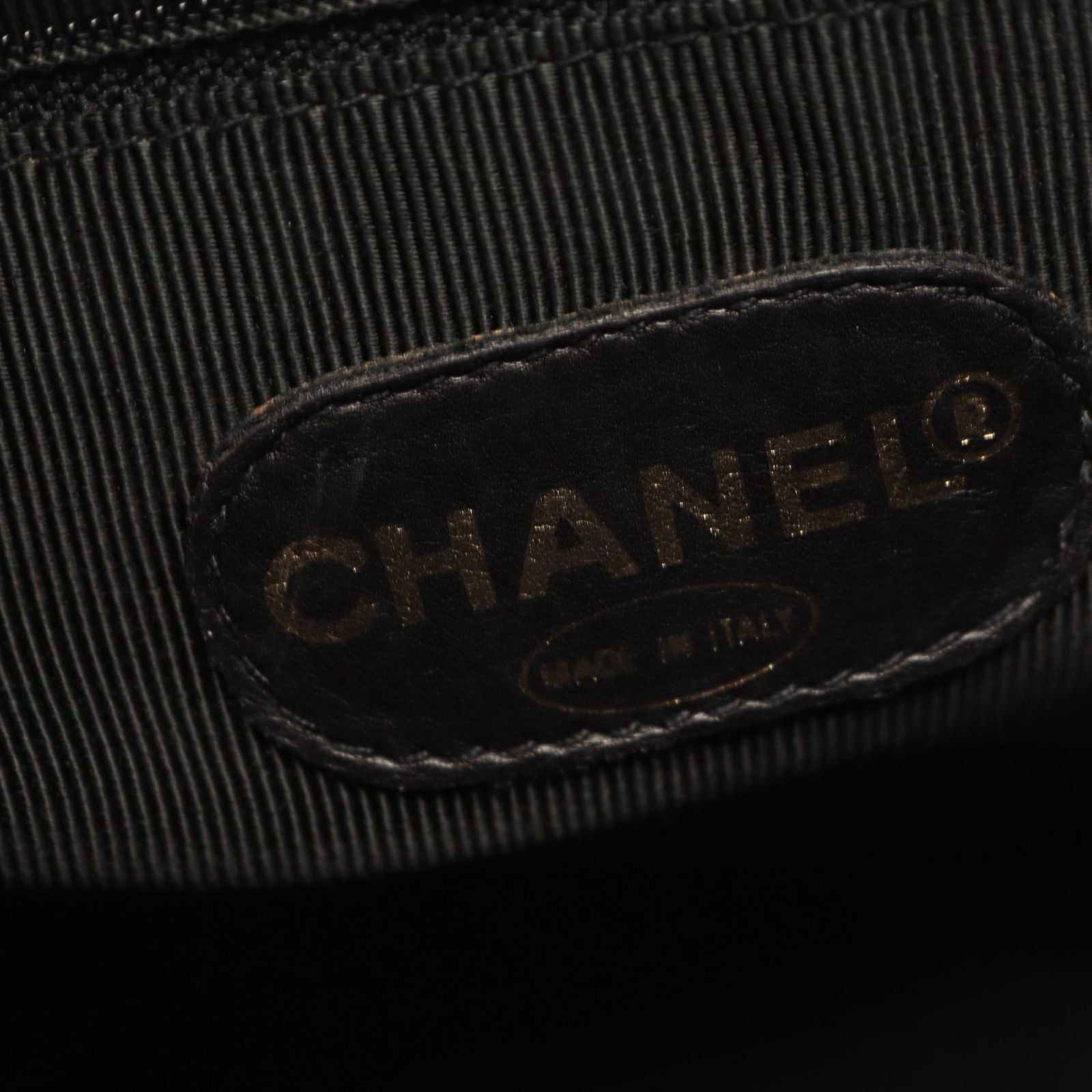 Chanel Tote Triple CC Logo Black Caviar Leather Coco — view 4