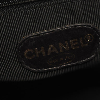 Chanel Tote Triple CC Logo Black Caviar Leather Coco — view 4