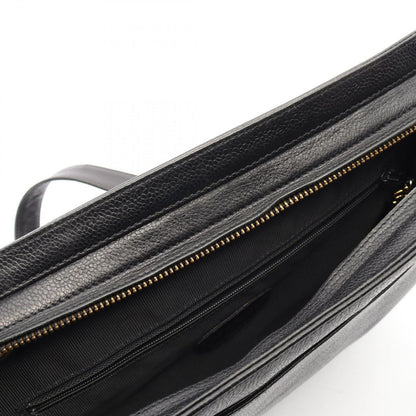 Chanel Tote Triple CC Logo Black Caviar Leather Coco — view 9