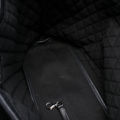 Chanel Tote Cocotravel Black Canvas Leather — view 6