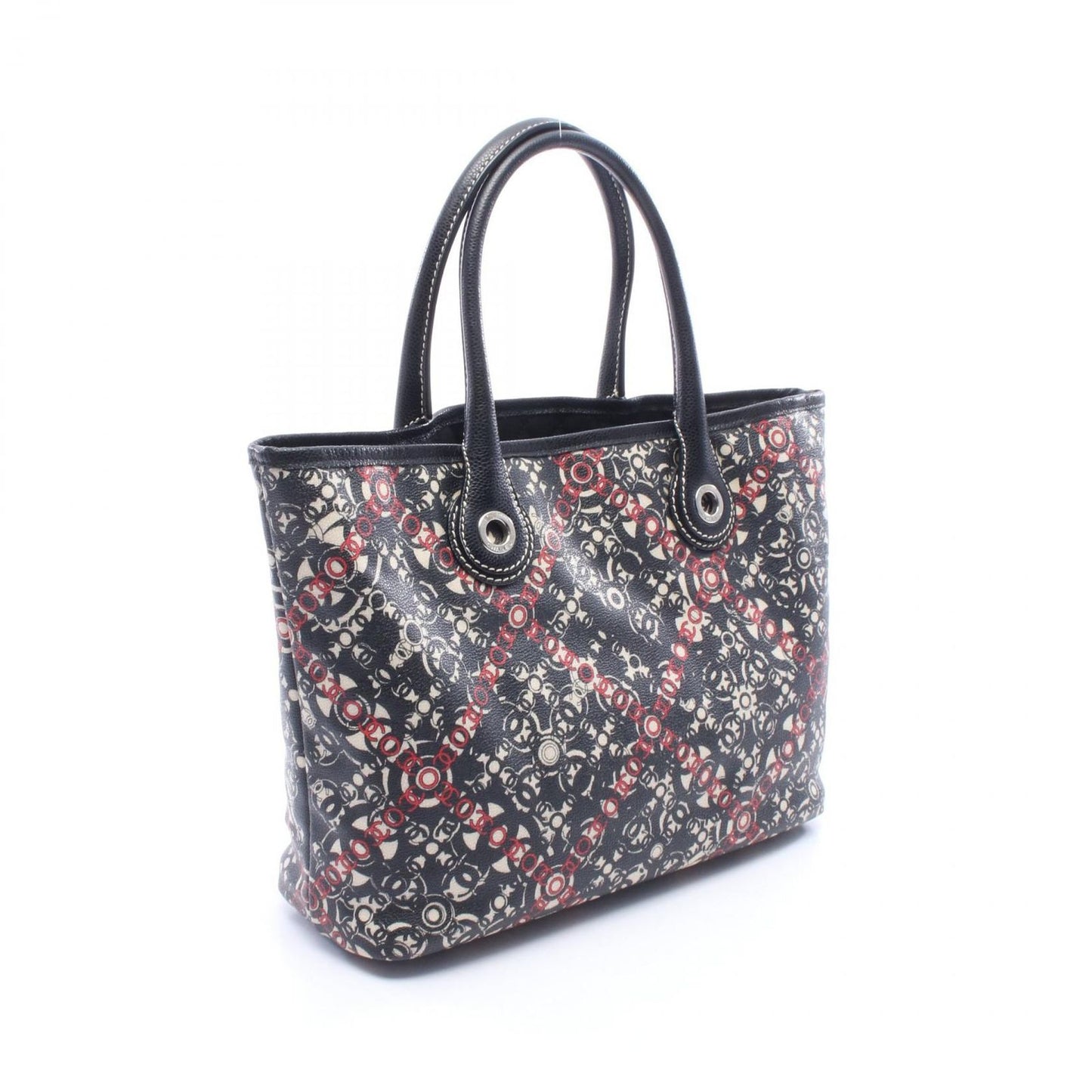 Chanel Tote Cocotravel Black Canvas Leather — view 2