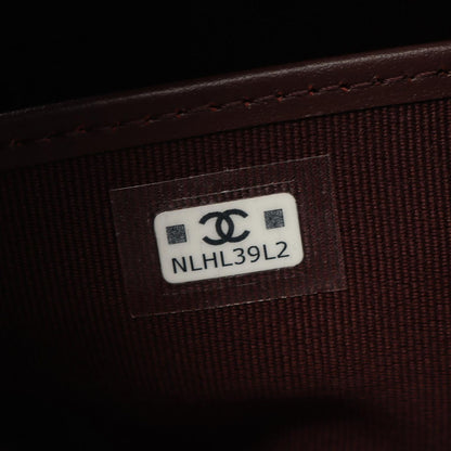 Chanel Round Wallet Classic Long Zip Quilted Black Caviar Leather — view 5