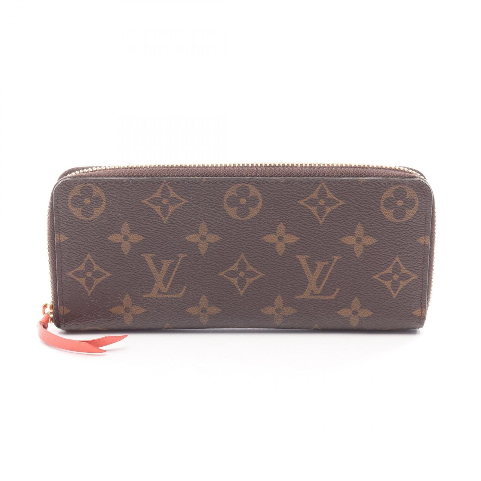 Louis Vuitton Round Wallet Portefeuille Clemence Monogram Popi Petal Leather