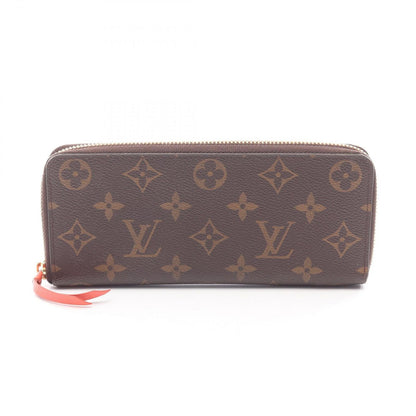 Louis Vuitton Round Wallet Portefeuille Clemence Monogram Popi Petal Leather