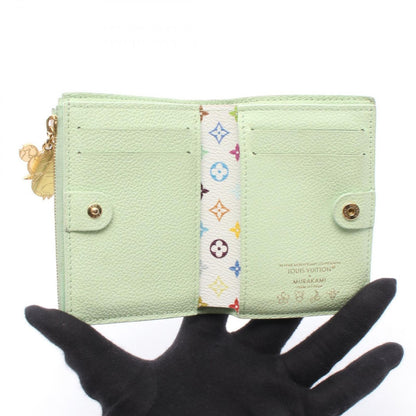Louis Vuitton Bifold Wallet LV TM Portefeuille Lisa Monogram Empreinte Green — view 3