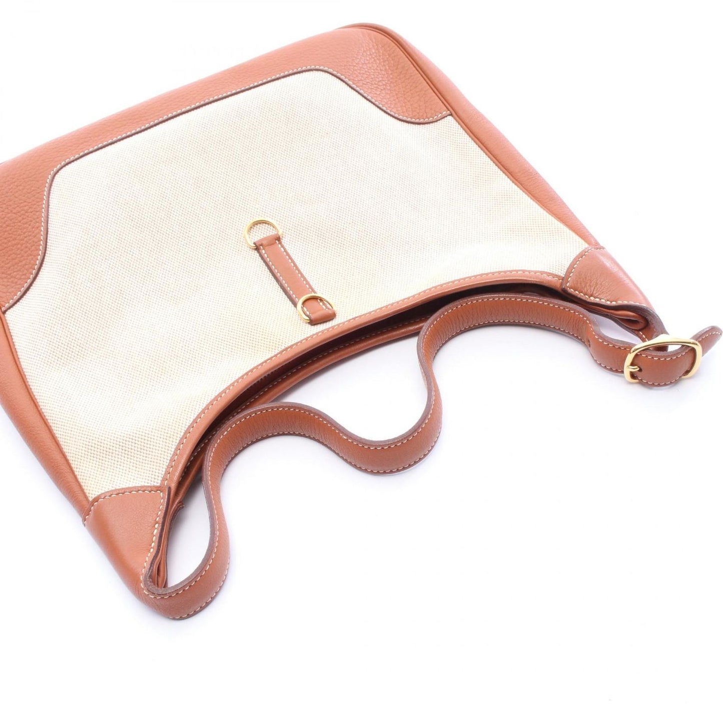 Hermes Shoulder Bag Trim 31 Ecru Gold — view 5