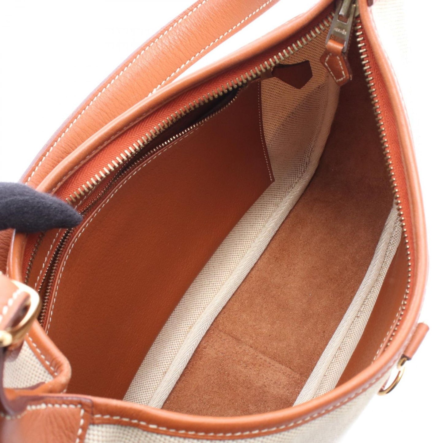Hermes Shoulder Bag Trim 31 Ecru Gold — view 3