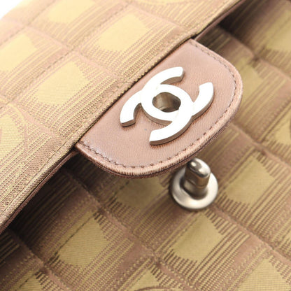Chanel Shoulder Bag New Travel Line Khaki Leather Chain — view 9