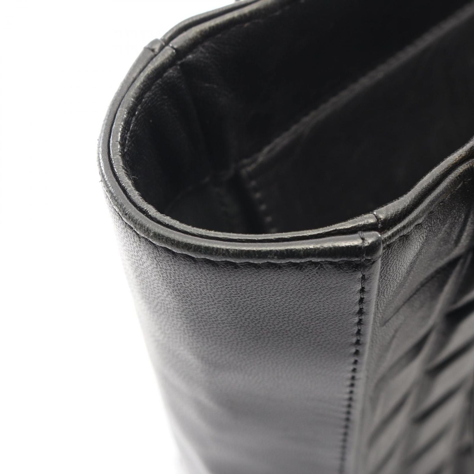 Chanel Tote Choco Bar Black Lambskin Bar — view 9