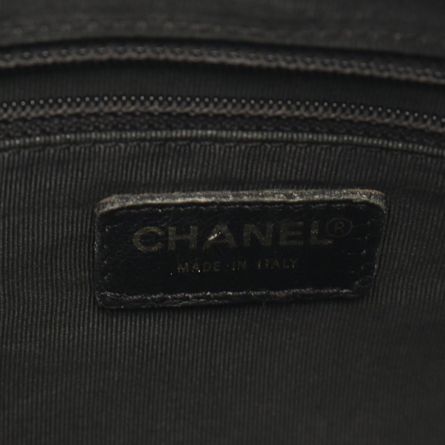 Chanel Tote Choco Bar Black Lambskin Bar — view 4