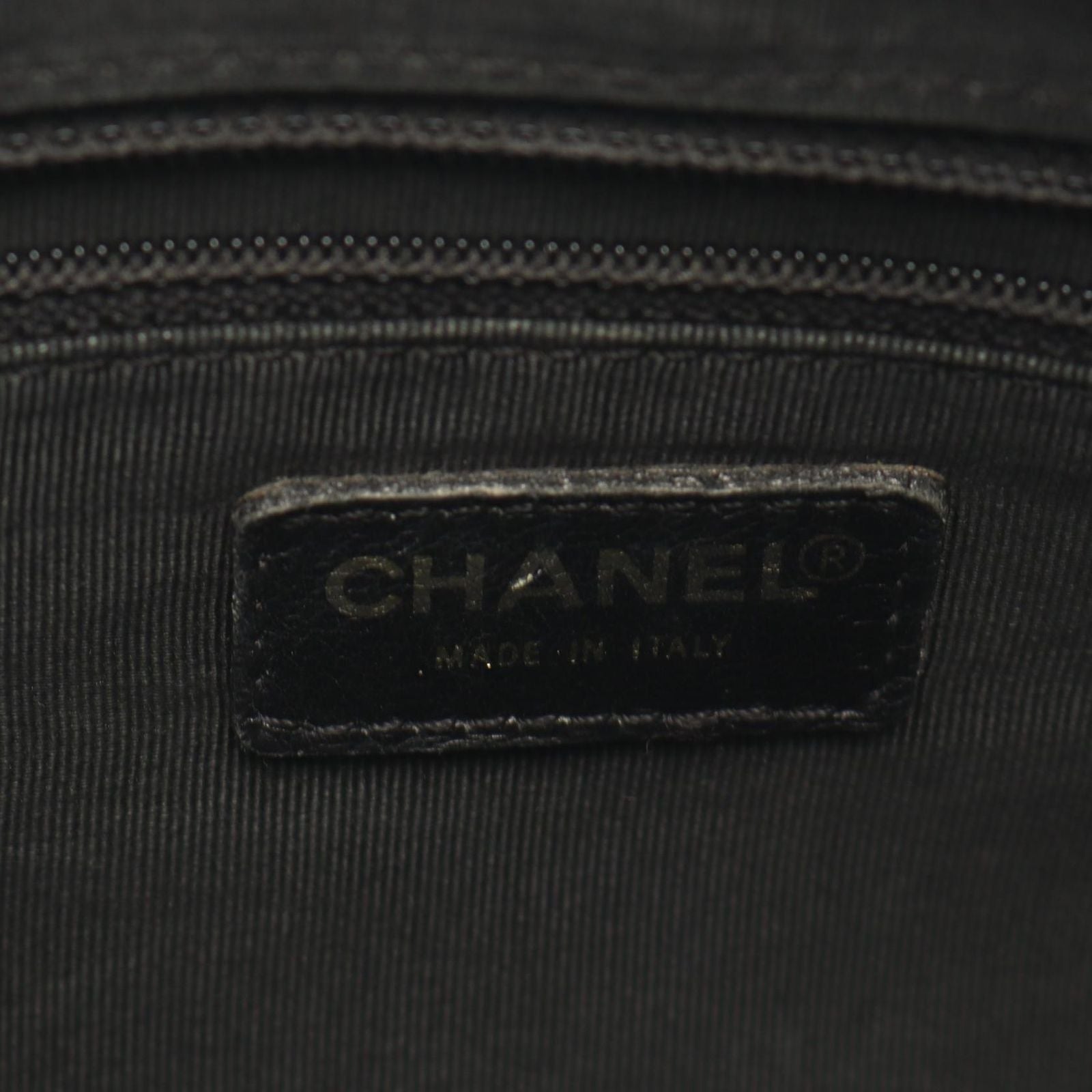 Chanel Tote Choco Bar Black Lambskin Bar — view 4