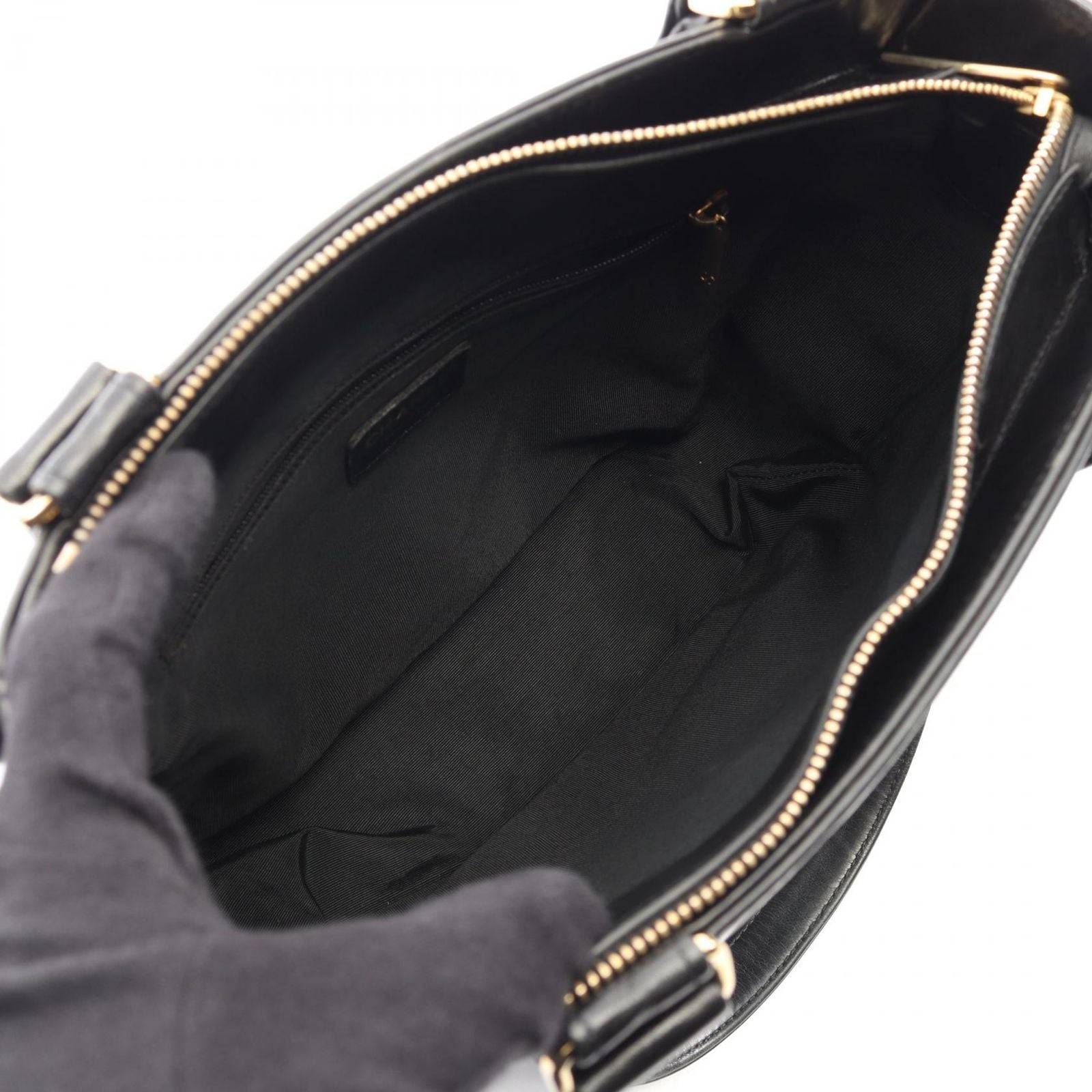 Chanel Tote Choco Bar Black Lambskin Bar — view 3