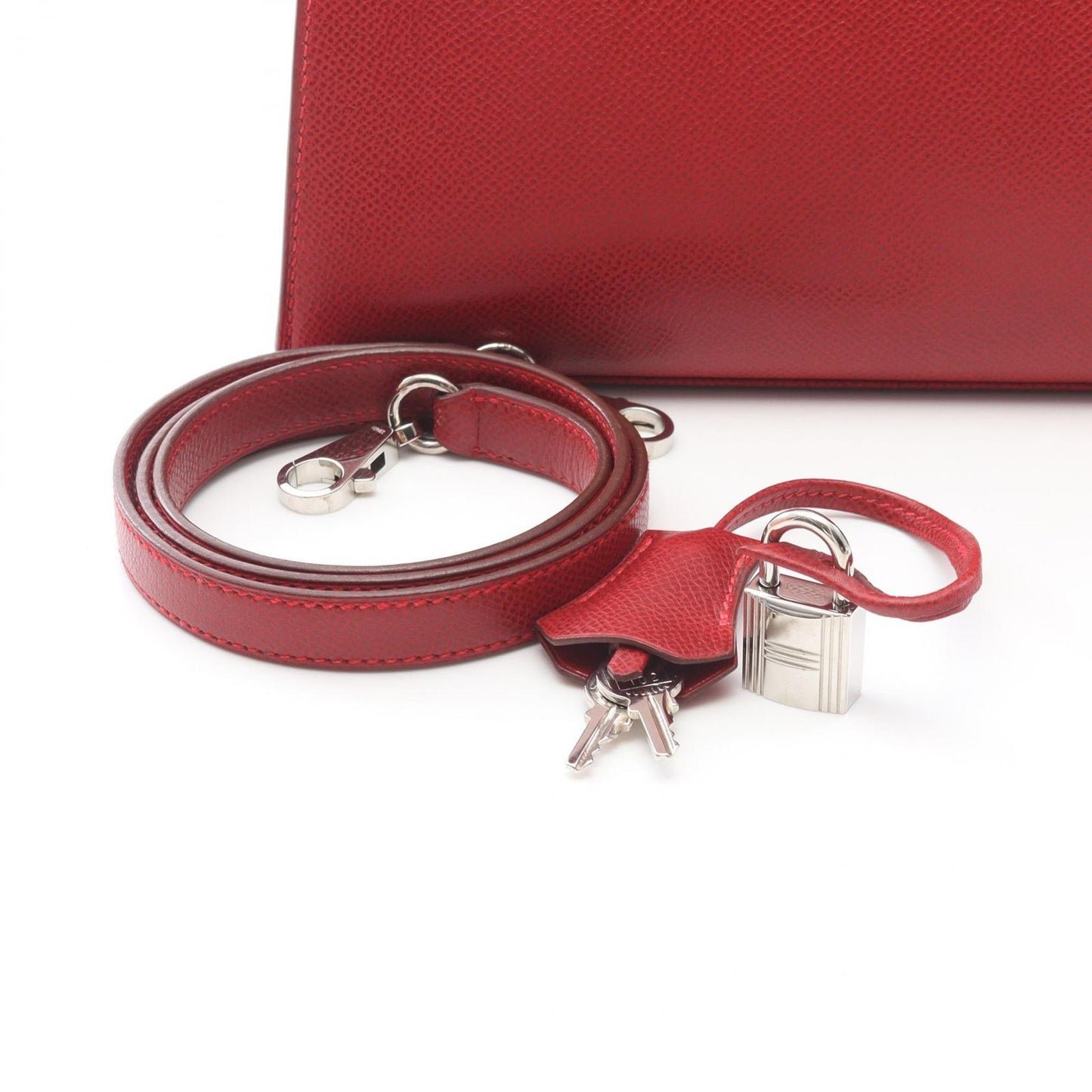 Hermes Handbag Kelly 28 Rouge Vif 2-Way Vif — view 6