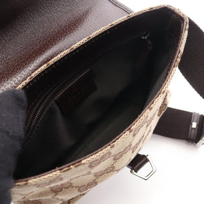 Gucci Waist Bag GG Canvas Beige Dark Brown — view 3