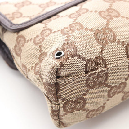Gucci Waist Bag GG Canvas Beige Dark Brown — view 9