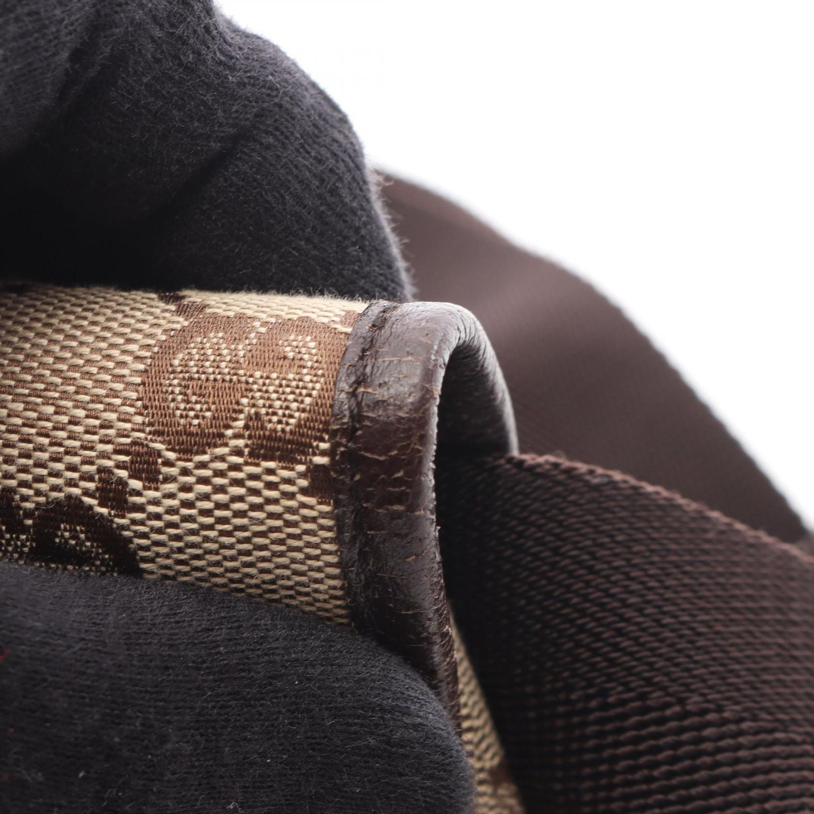 Gucci Waist Bag GG Canvas Beige Dark Brown — view 7