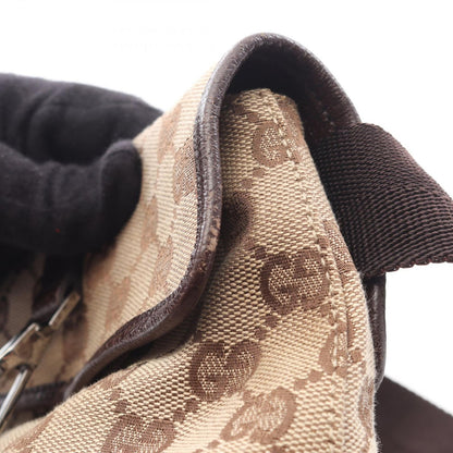 Gucci Waist Bag GG Canvas Beige Dark Brown — view 8