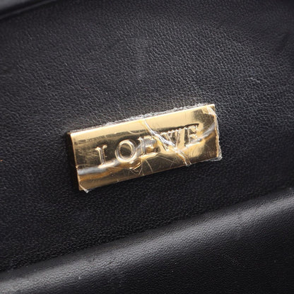 Loewe Handbag Anagram Black Leather Hand — view 4
