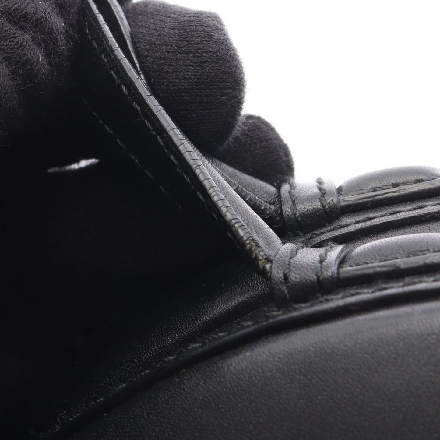 Loewe Handbag Anagram Black Leather Hand — view 6