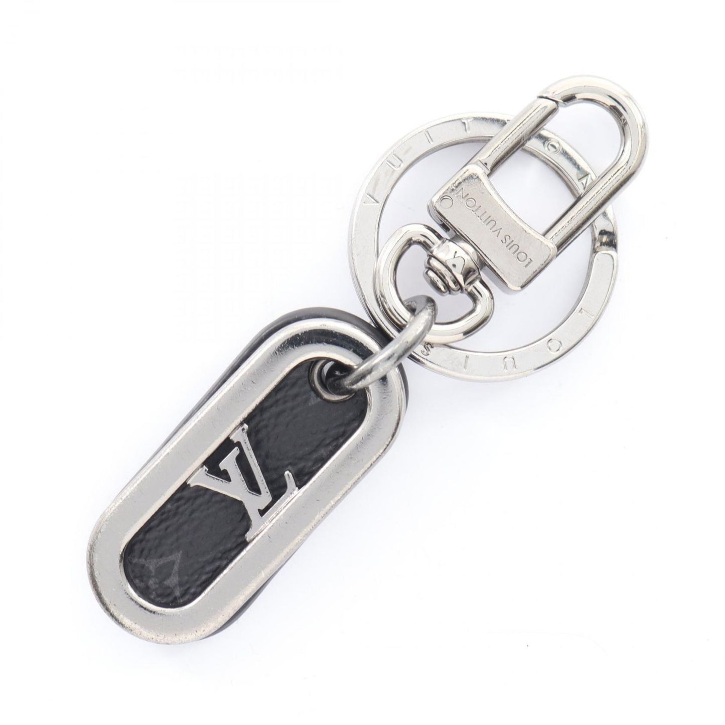 Louis Vuitton Key Case LV Signature Chain Silver Key Holder
