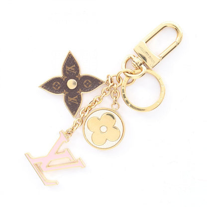 Louis Vuitton Key Holder Spring Street Monogram Gold Pink White