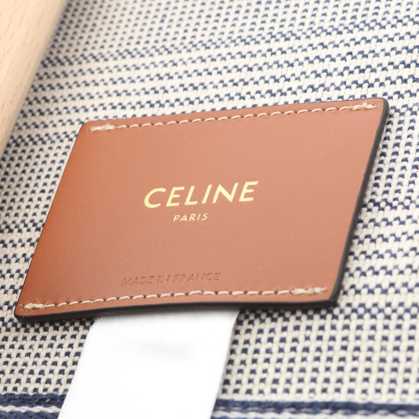 Celine Triomphe Folding Chair Blue Shoulder Bag — view 4