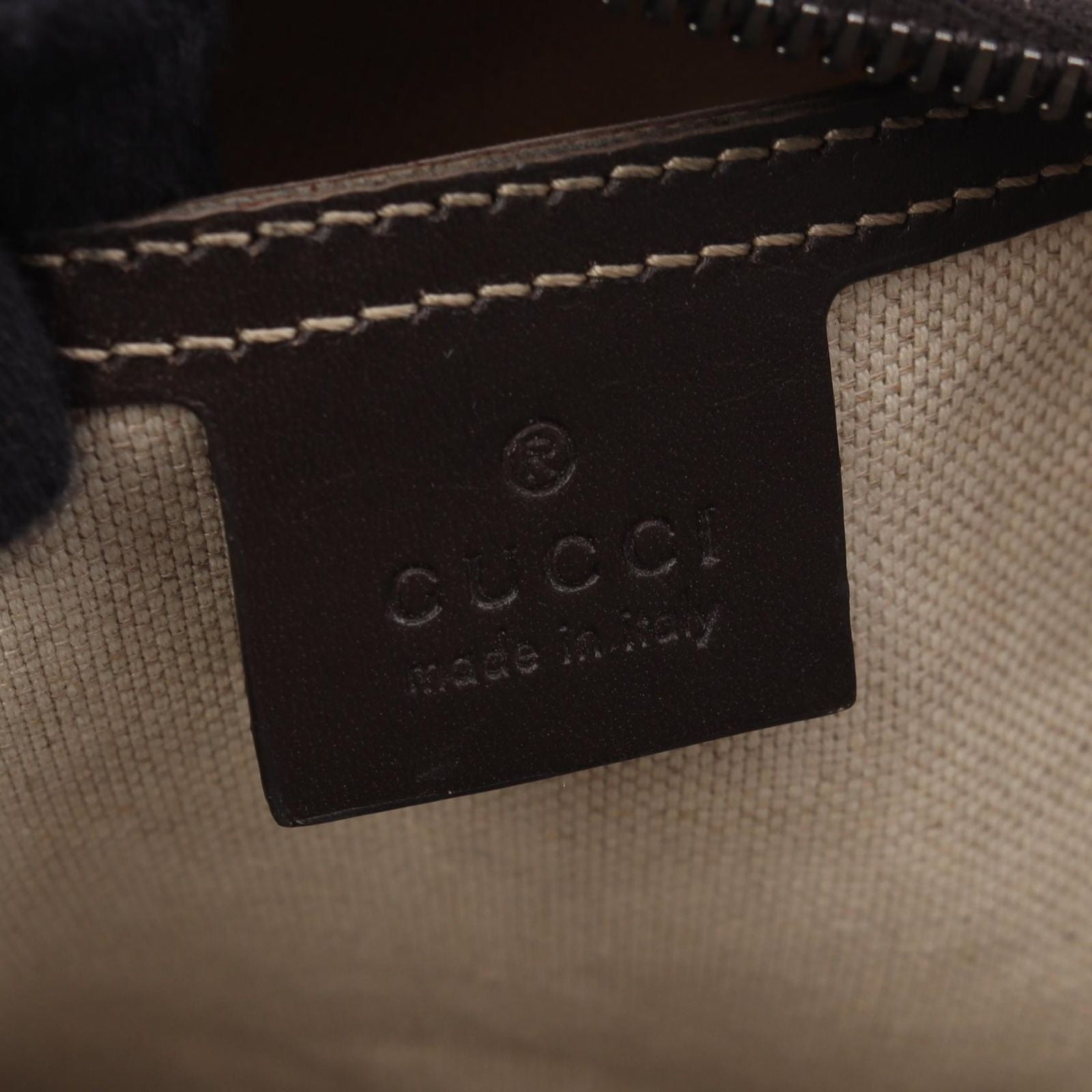Gucci Tote GG Supreme Beige Canvas Leather — view 4