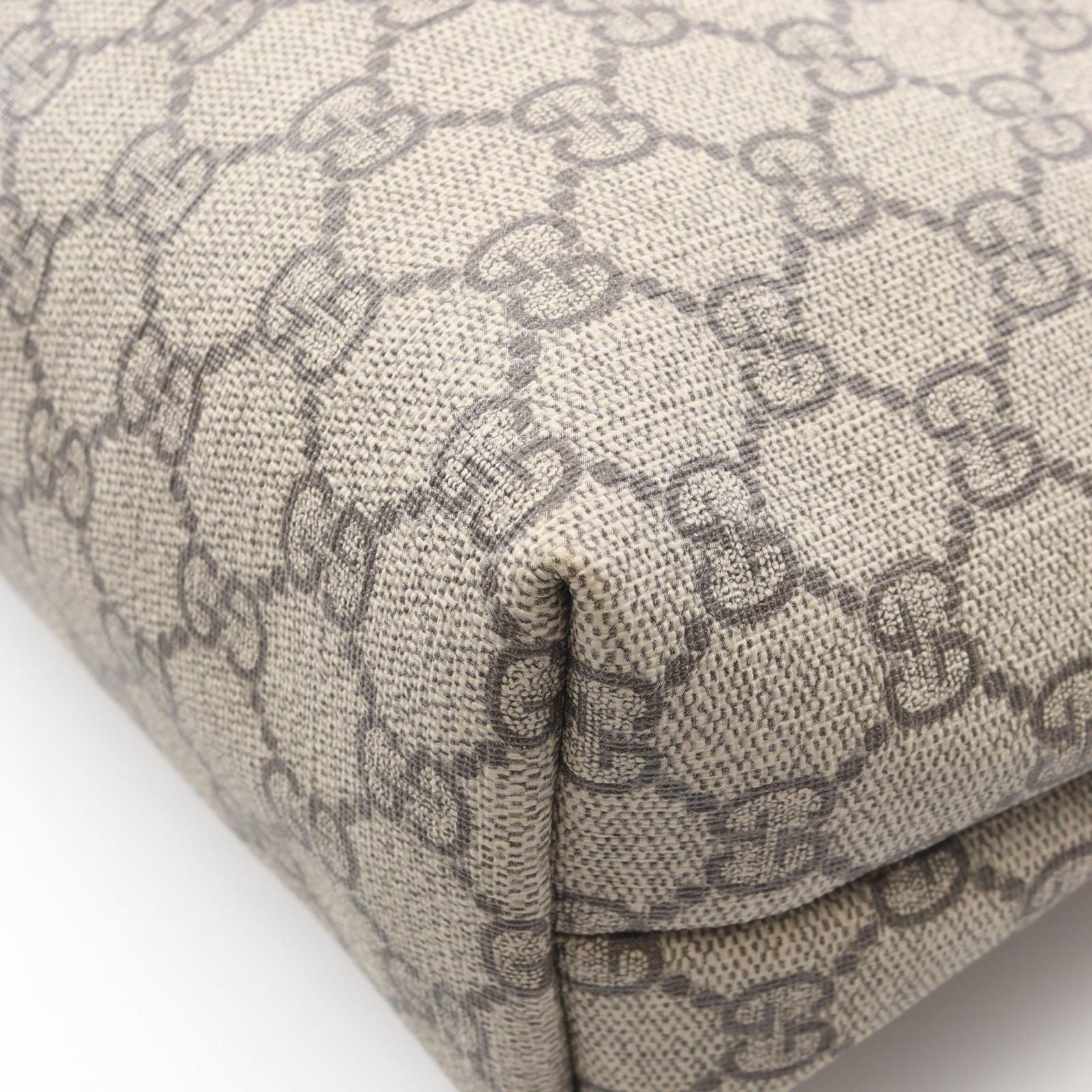 Gucci Tote GG Supreme Beige Canvas Leather — view 6