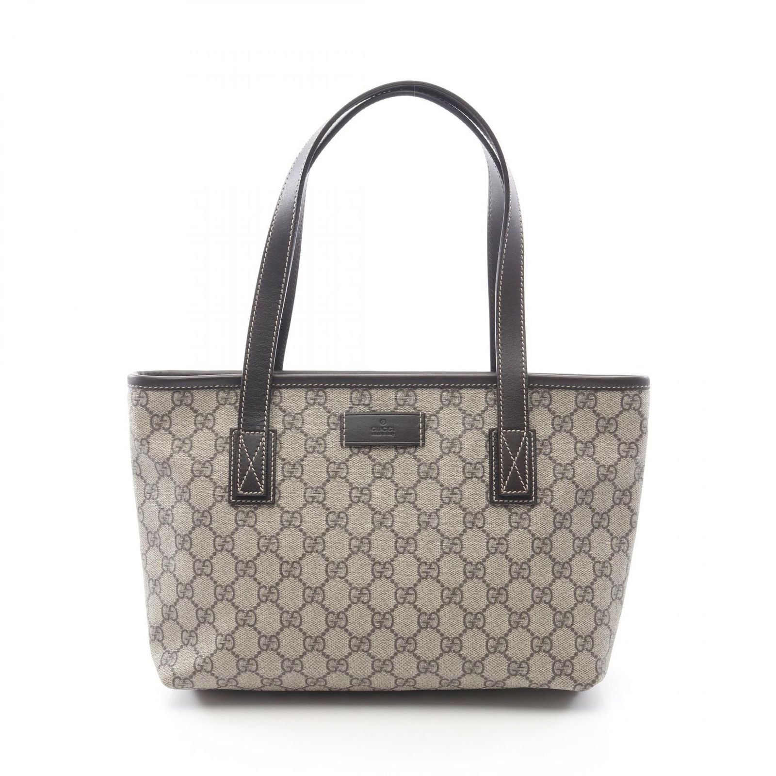 Gucci Tote GG Supreme Beige Canvas Leather