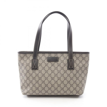 Gucci Tote GG Supreme Beige Canvas Leather