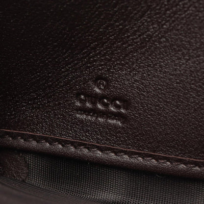 Gucci Round Wallet Ski Guccissima Dark Brown Leather Interlocking Guccissima — view 4
