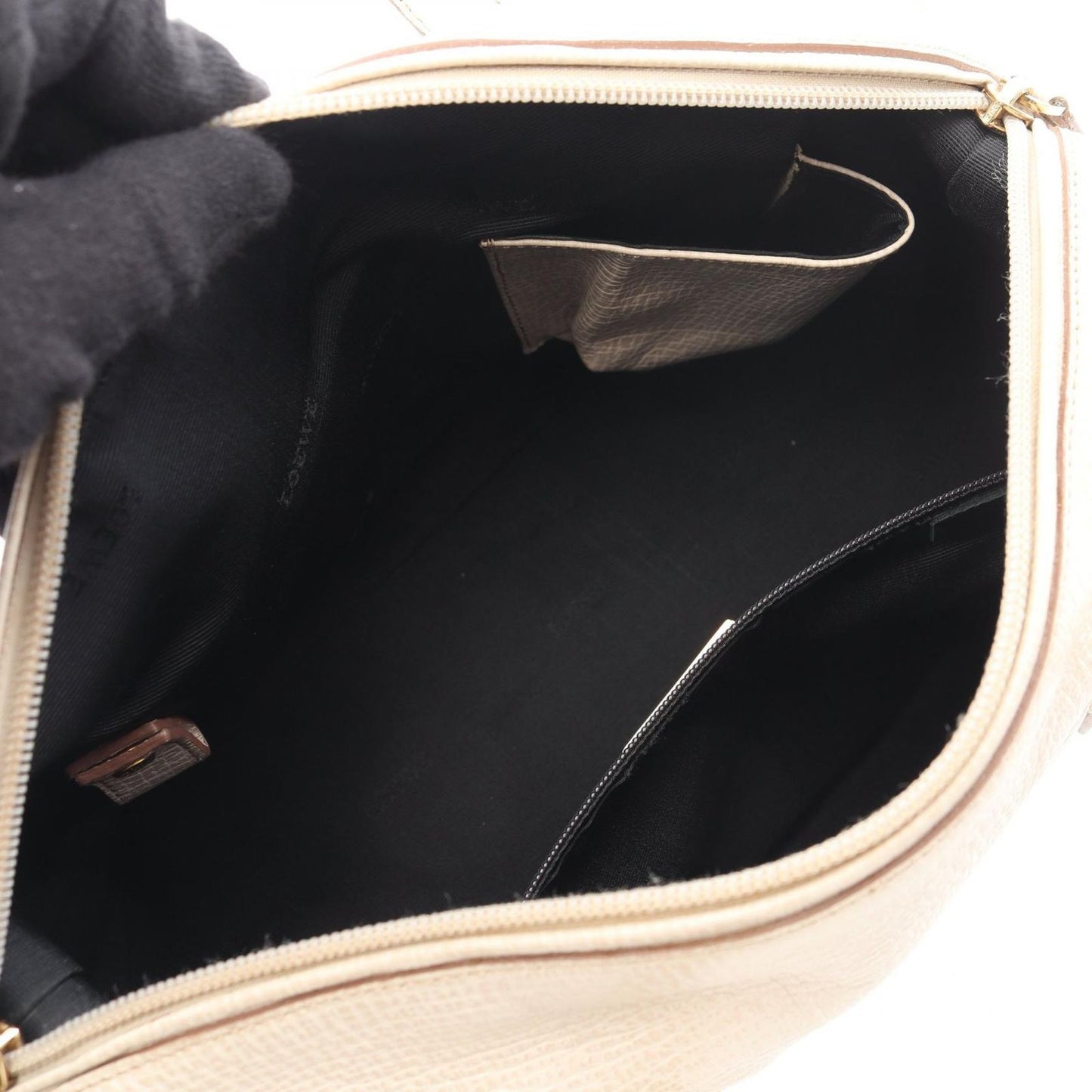 Loewe Tote Ivory Leather Mini Boston — view 3