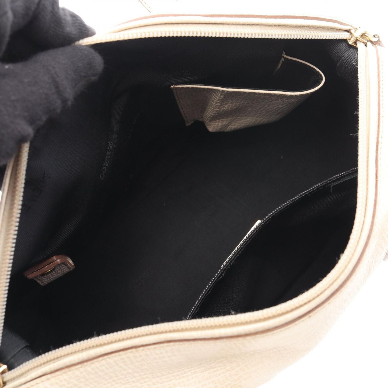 Loewe Tote Ivory Leather Mini Boston — view 3