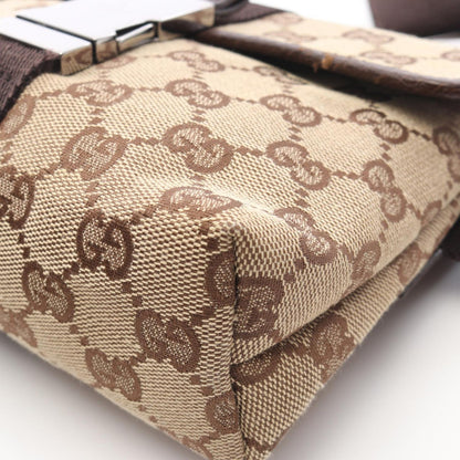 Gucci Waist Bag GG Canvas Beige Dark Brown — view 9