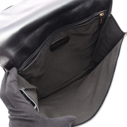 Chanel Shoulder Bag Metallic Gray Leather — view 3