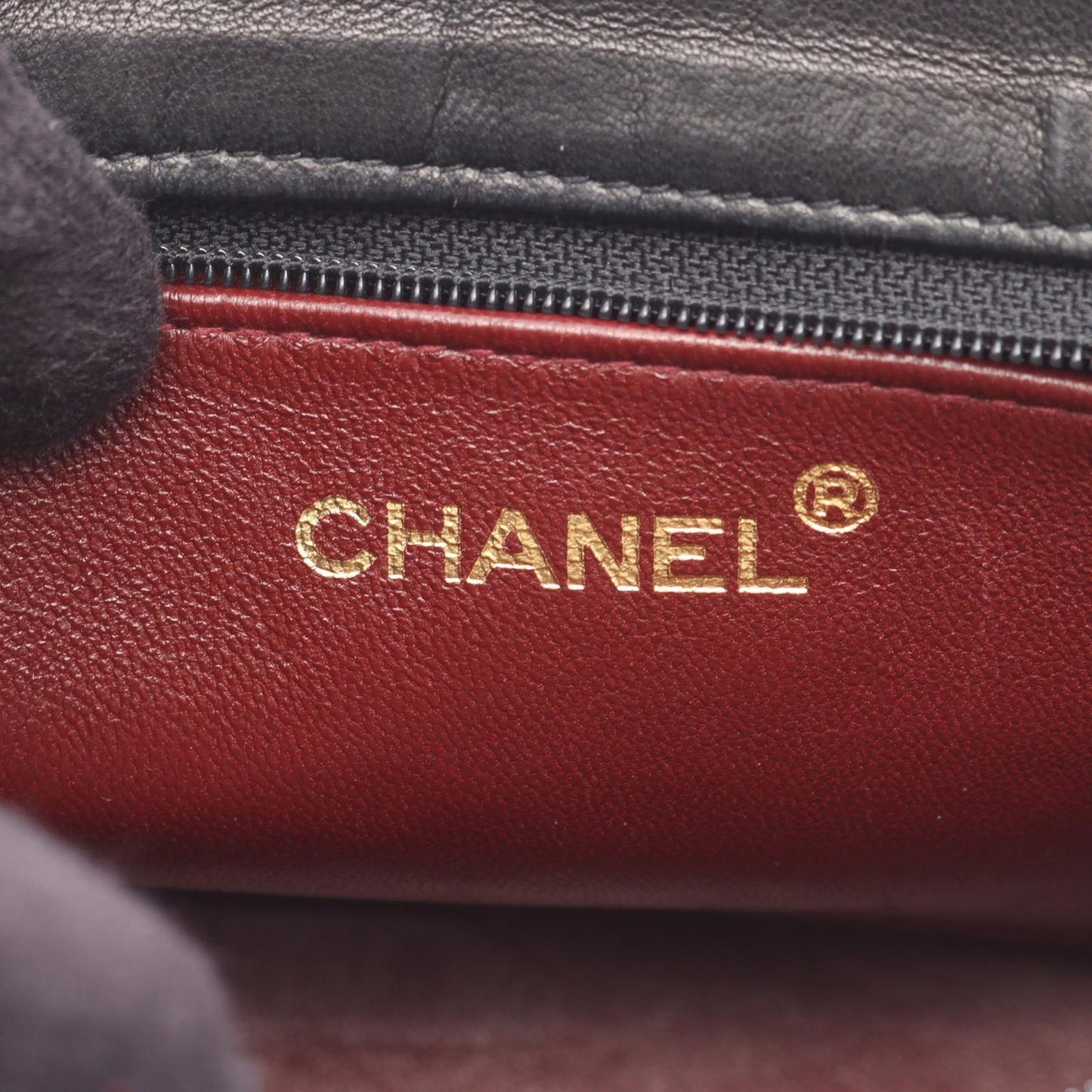 Chanel Handbag Quilted Black Lambskin Chain Bag — view 4