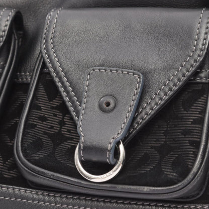 Loewe Handbag Anagram Black Leather Suede — view 5