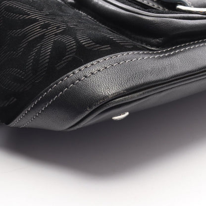 Loewe Handbag Anagram Black Leather Suede — view 9