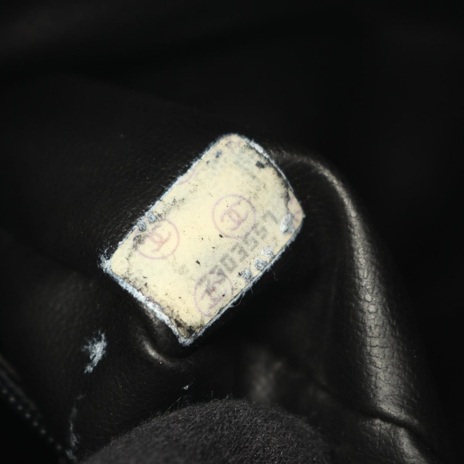 Chanel Handbag Blanc Stitch 2-Way Black Lambskin — view 5