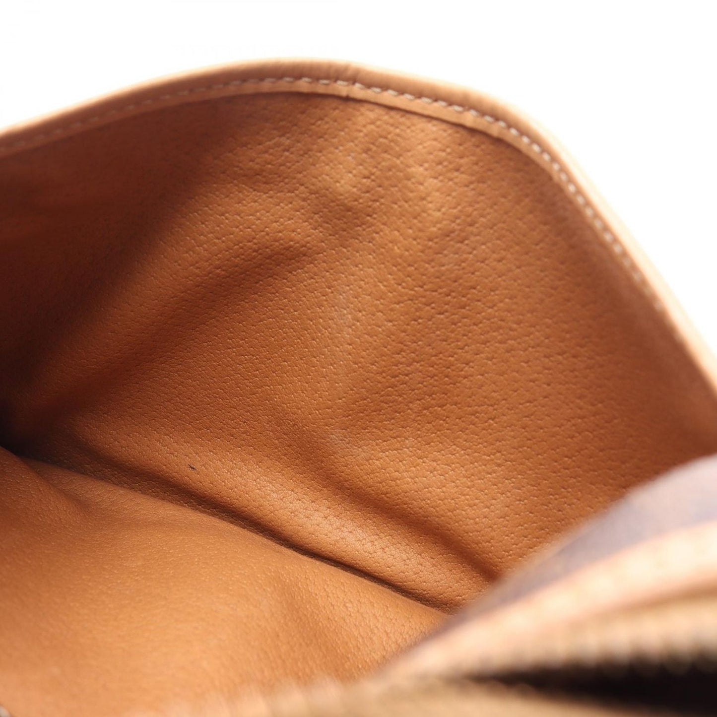 Celine Shoulder Bag Macadam Dark Brown Canvas Leather — view 7