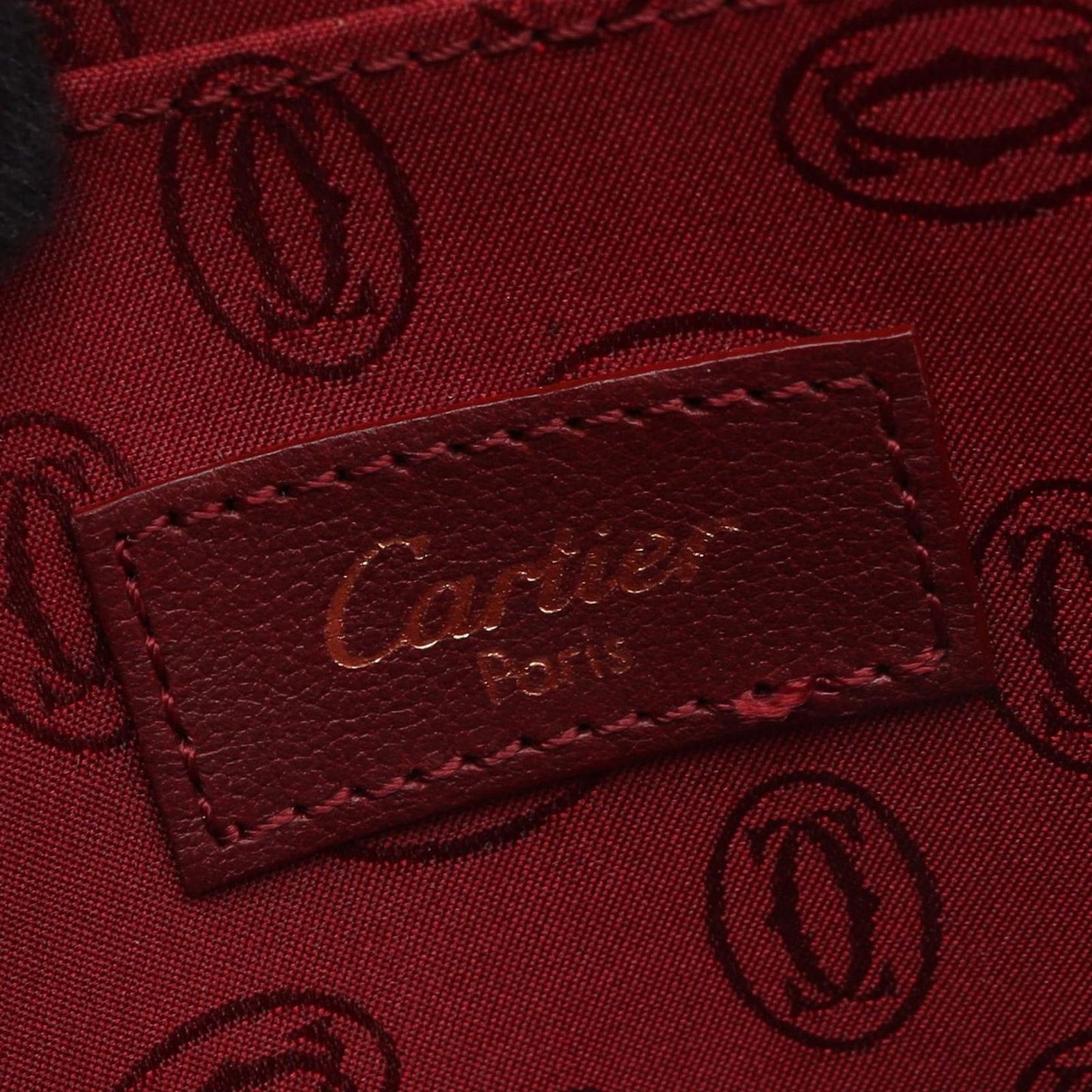 Cartier Shoulder Bag Must Line Bordeaux Leather — view 4