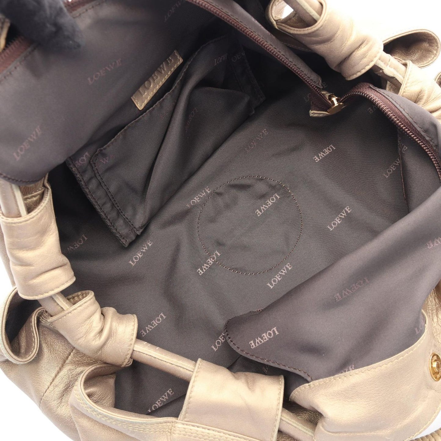 Loewe Handbag Nappa Aire Gold Leather — view 3