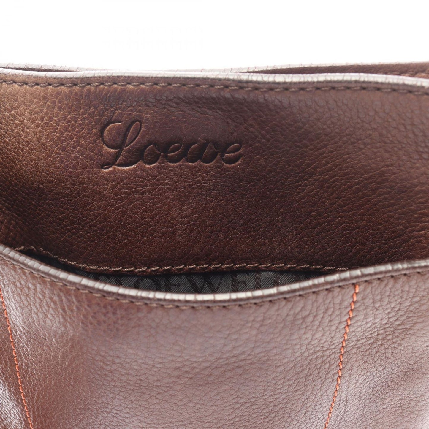 Loewe Shoulder Bag Brown Leather — view 8