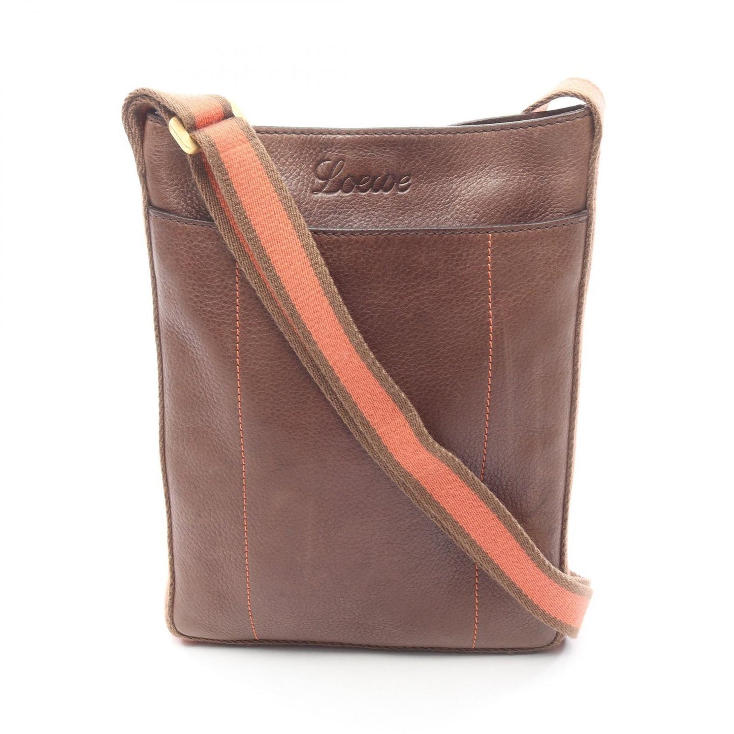 Loewe Shoulder Bag Brown Leather
